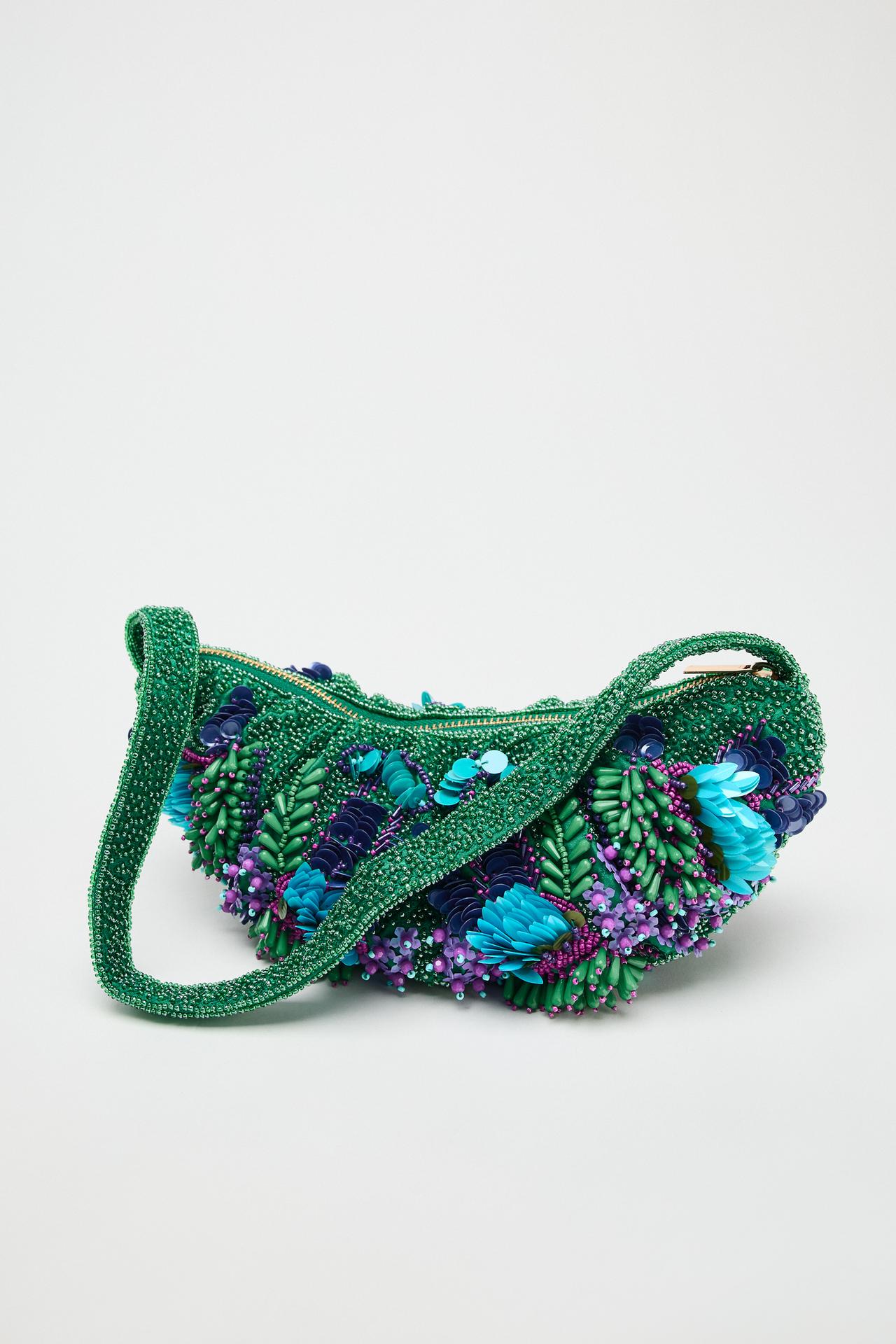 BEADED SHOULDER BAG