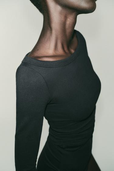 HAUT COL BATEAU - Noir de Zara - Image 4