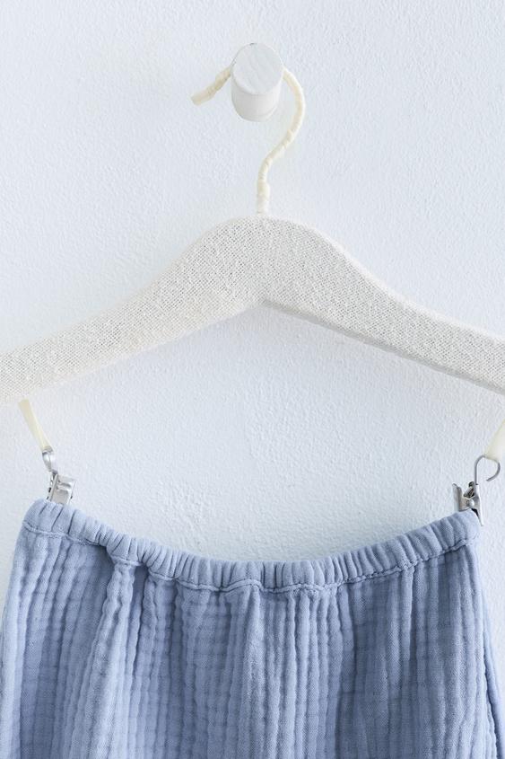 ZARA TIMELESS - ENSEMBLE CHEMISE CROISÉE et PANTALON TEXTURÉ - Bleu moyen de Zara - Image 3