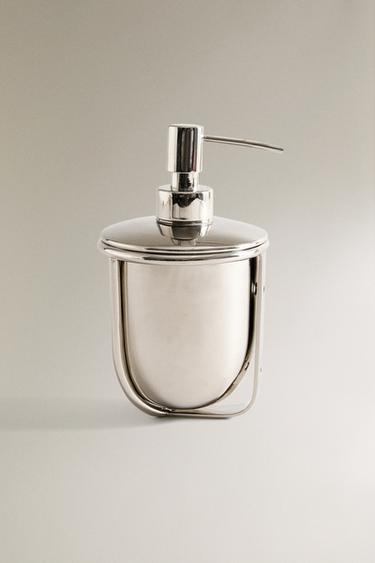 SHINY METAL SOAP DISPENSER - Silver by Zara - Image 0