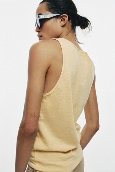 V-NECK TOP - Butter by Zara - Image 2