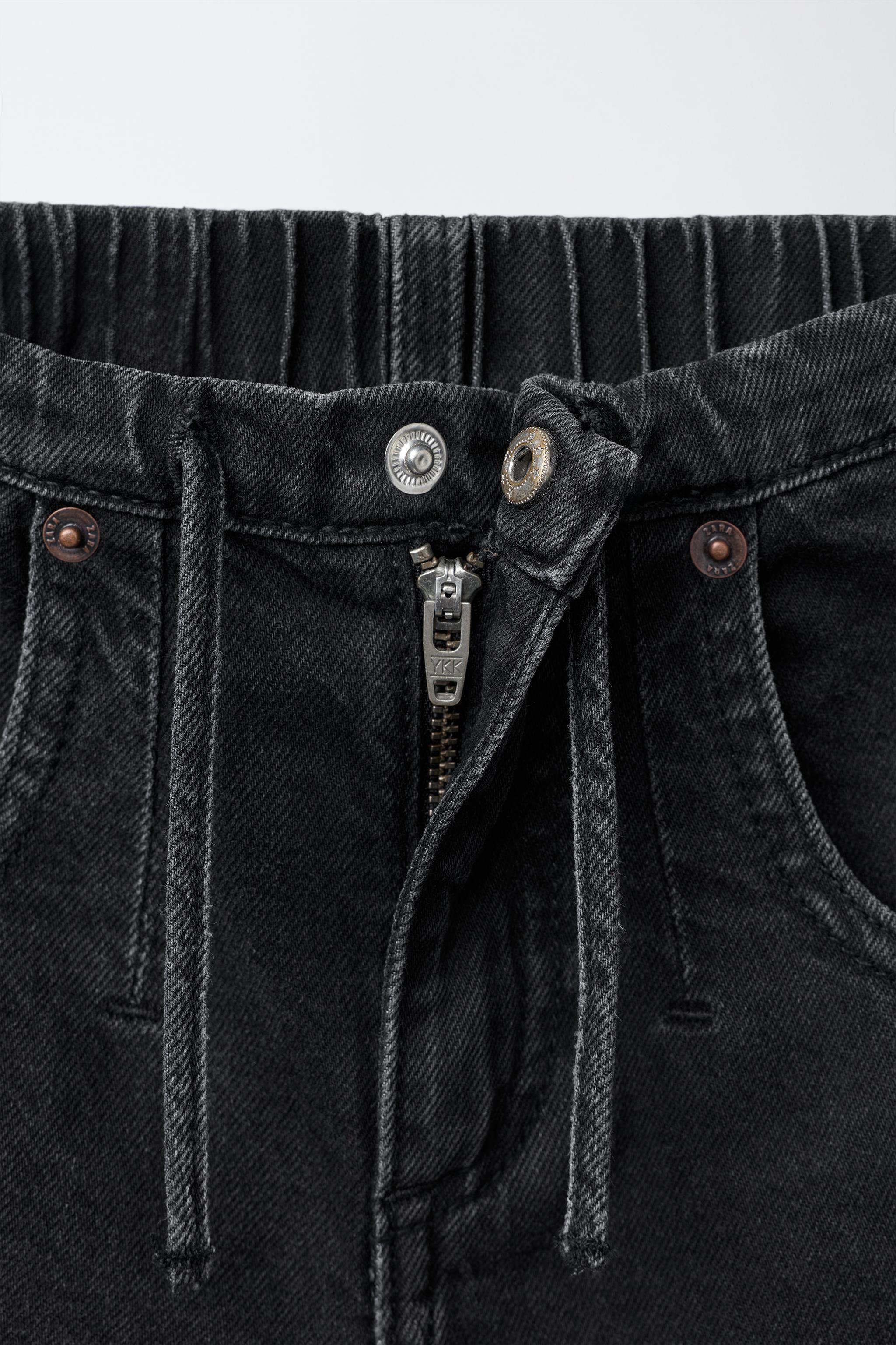 ワイドレッグジーンズ - ブラック | ZARA Japan / 日本