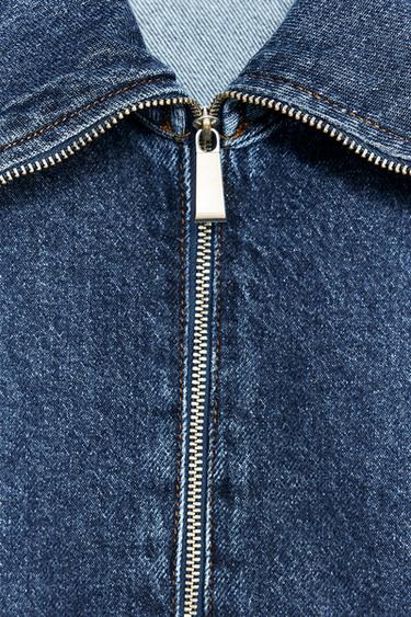Z1975 ZIP-UP DENIM JACKET - Mid-blue by Zara - Image 4