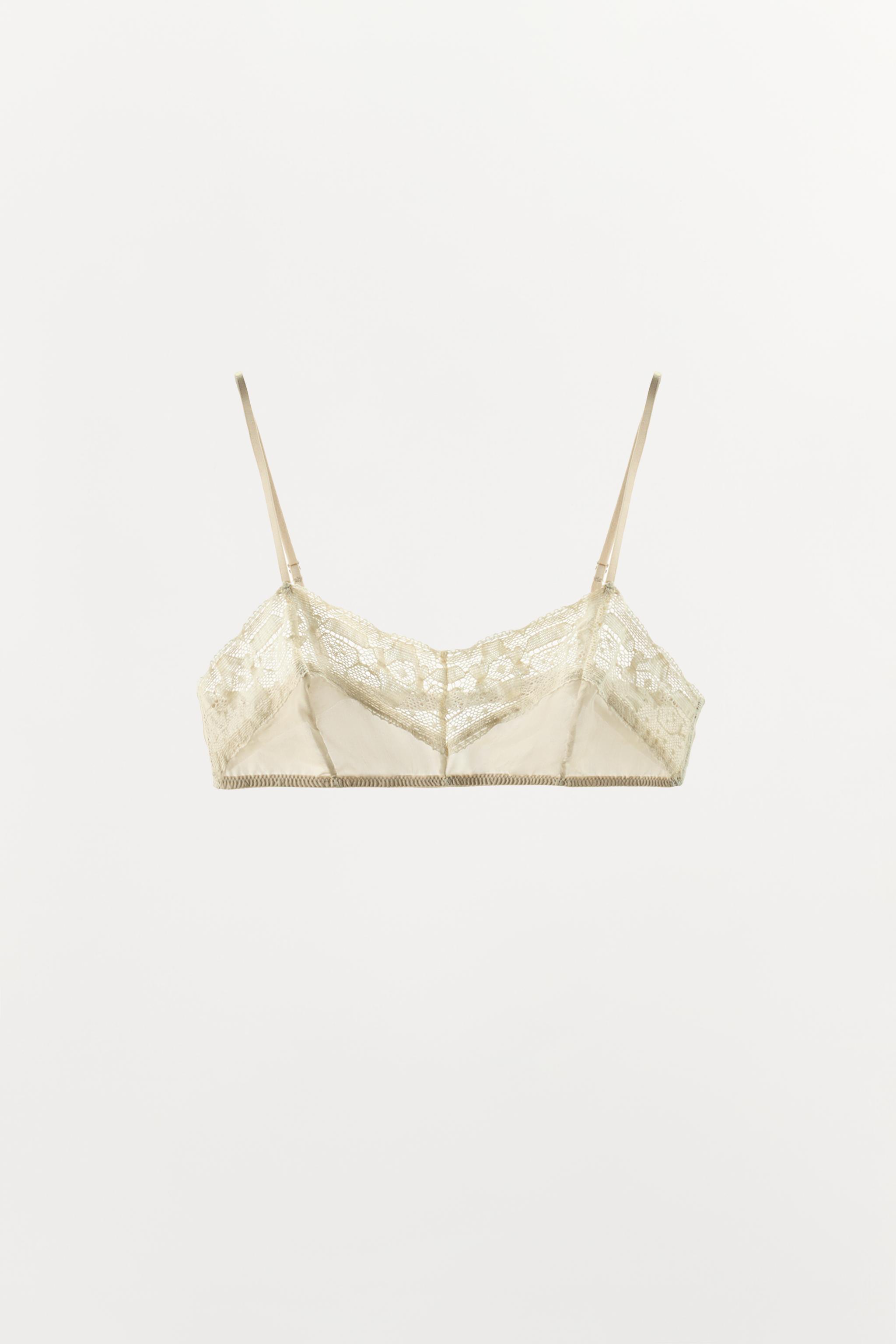 100% SILK LACE BRA