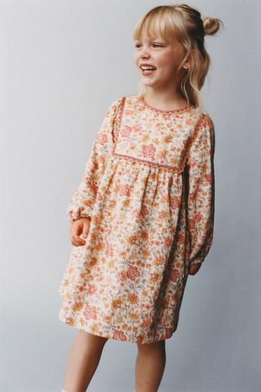 فستان بطبعة زهور - متعدد الألوان by Zara