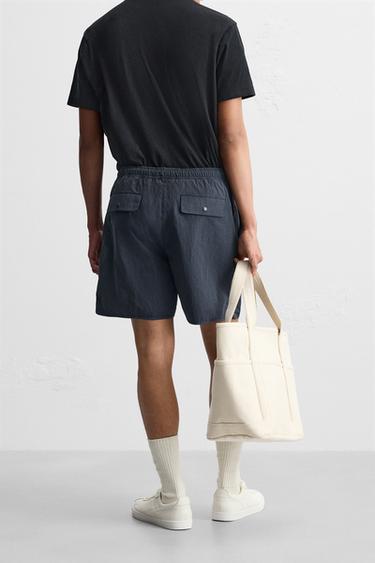 TECHNICAL BERMUDA SHORTS - Light indigo by Zara - Image 2