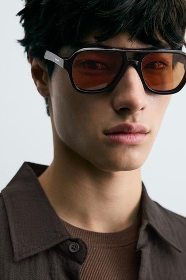 FLOWING RELAXED FIT SHIRT - Brown by Zara