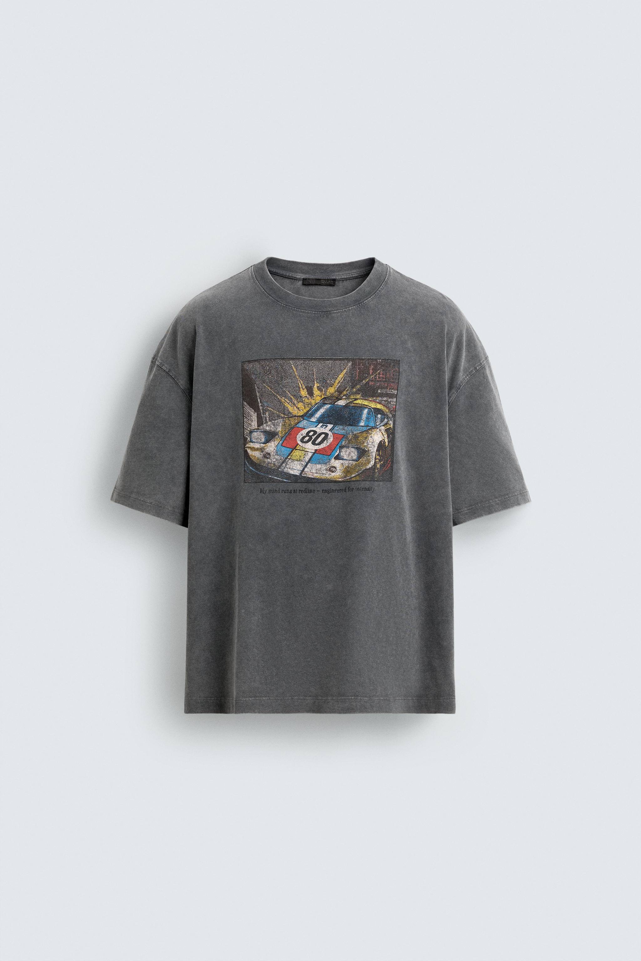 WASHED COMIC PRINT T-SHIRT