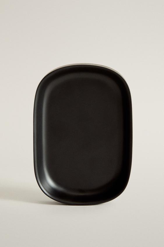 BLACK RESIN SOAP DISH - Black by Zara - Image 0