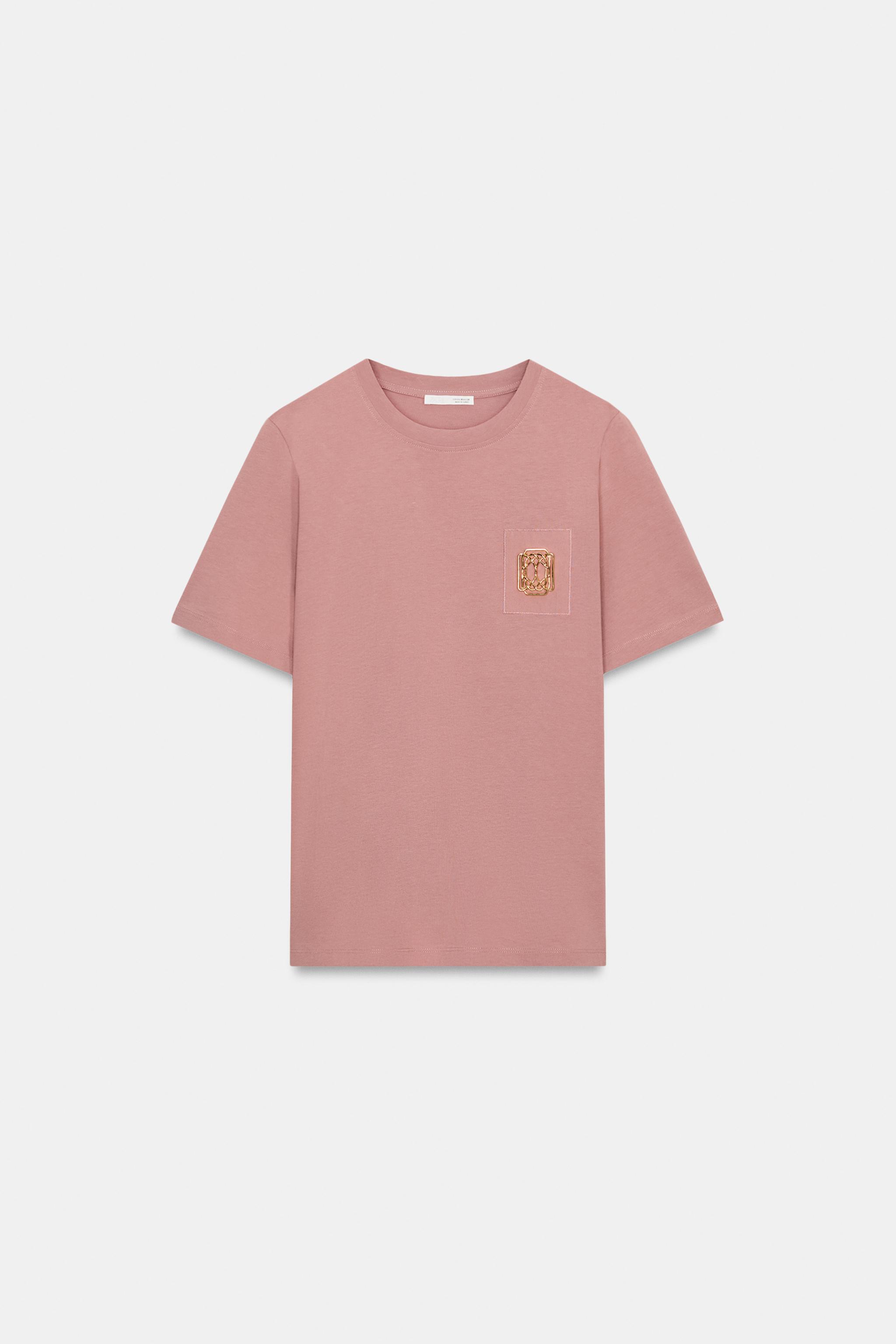 SOLUK EFEKTLİ İŞLEMELİ T-SHIRT - Görsel 5