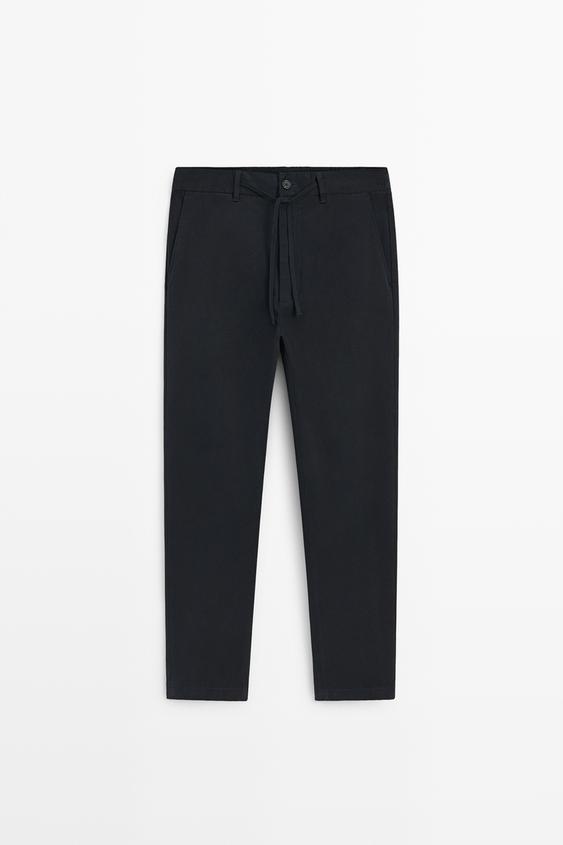 Zara Jogger fit pants - Navy blue - Image 0