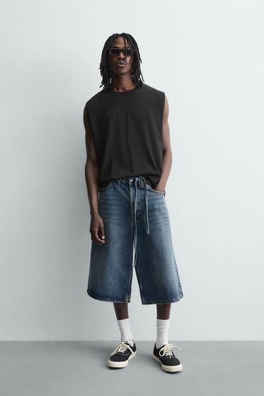 VASKET TANKTOP - Sort fra Zara