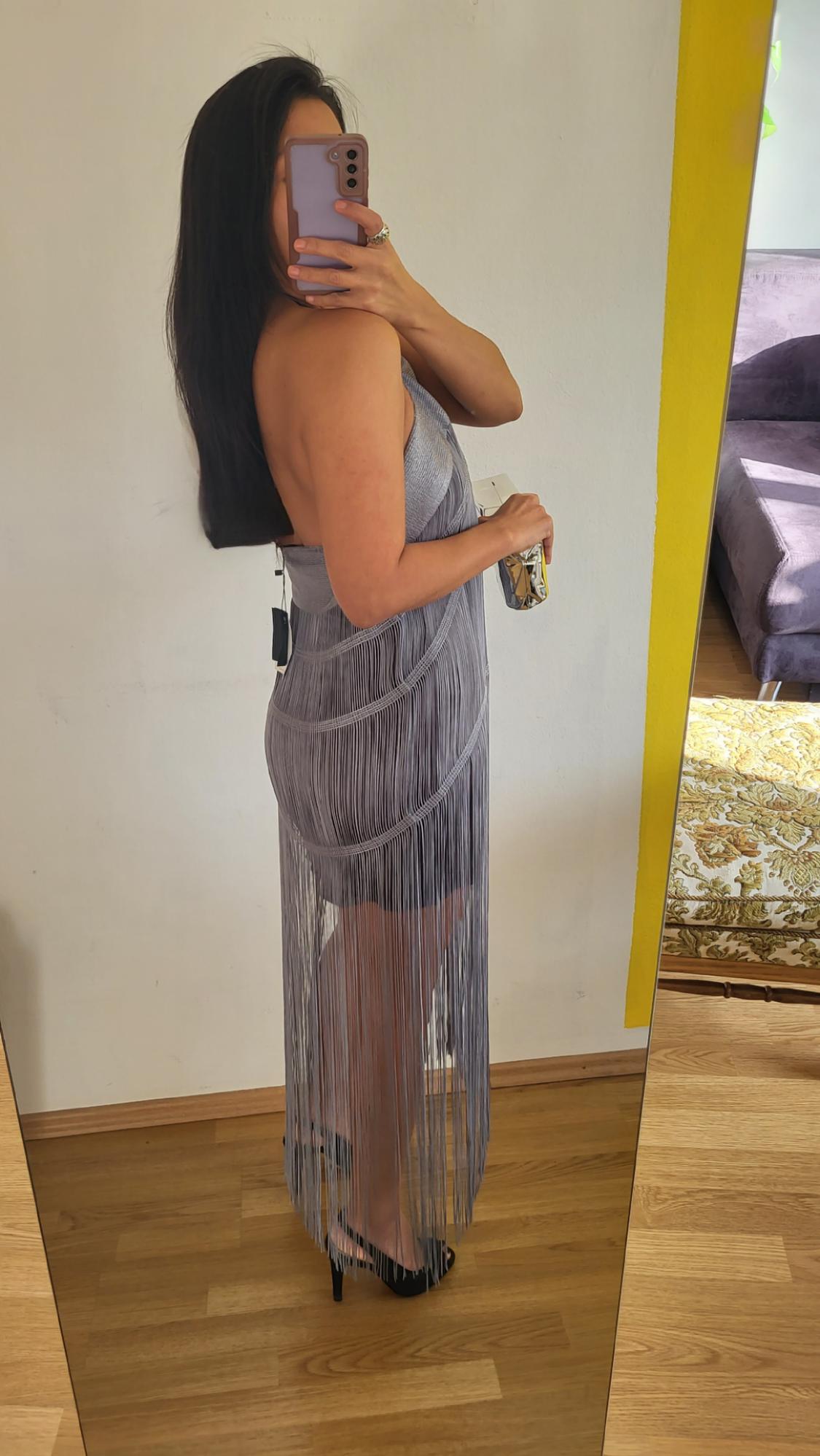 MINI FRINGED DRESS - Image 5