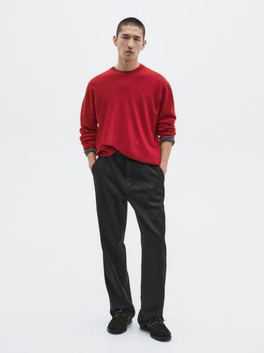 Zara Knit wool and cashmere blend sweater - LIMITED - Intense red