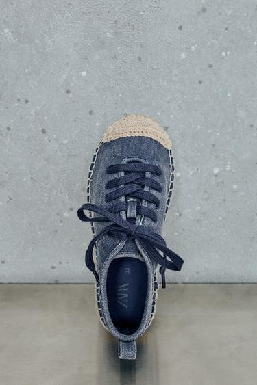STORIESZ - DENIM SNEAKERS - Navy Blue by Zara - Image 9