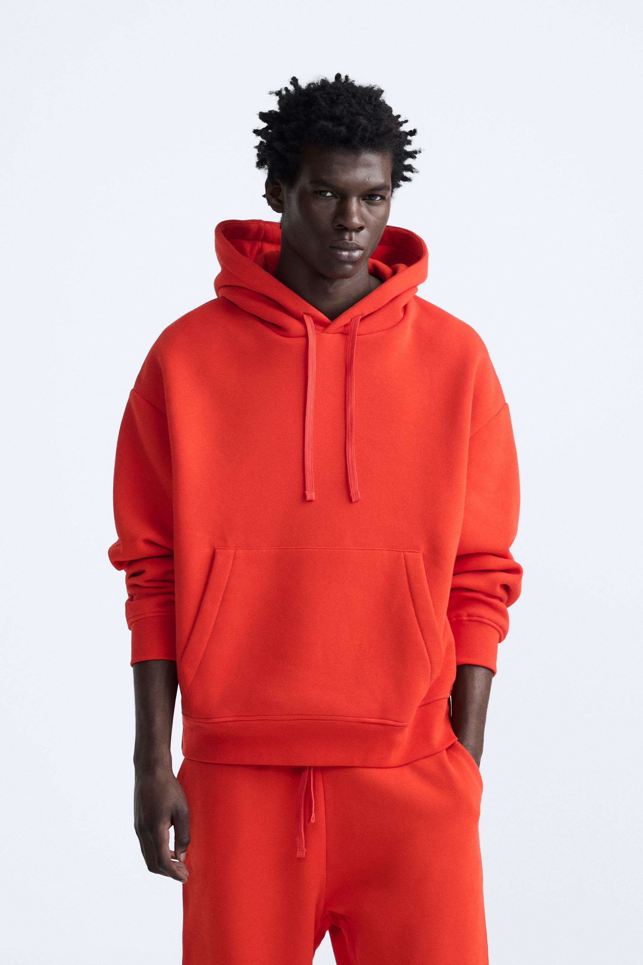 Zara cheap orange hoodie