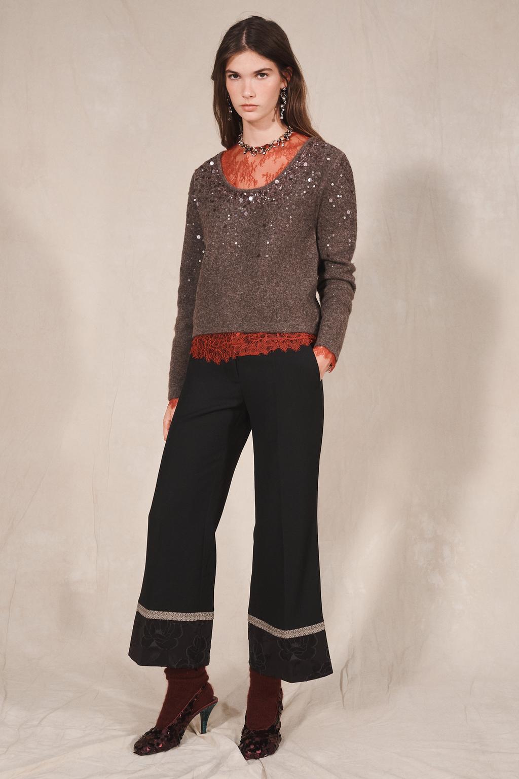 SEQUIN JUMPER WITH YAK FIBRE AND WOOL LIMITED EDITION