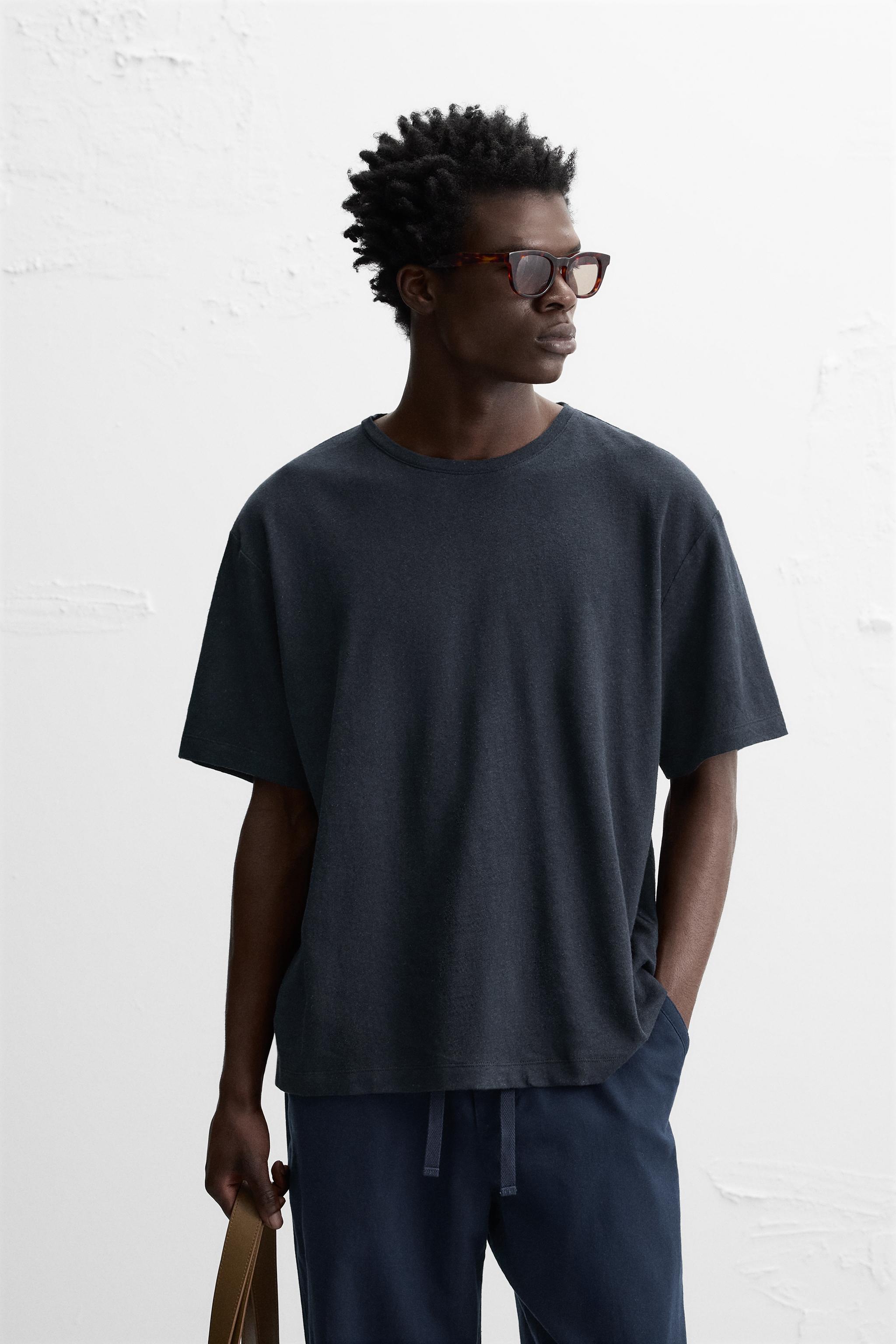 新作 | カーキ - Tシャツ コットン - リネン ZARA 日本 / Japan その他