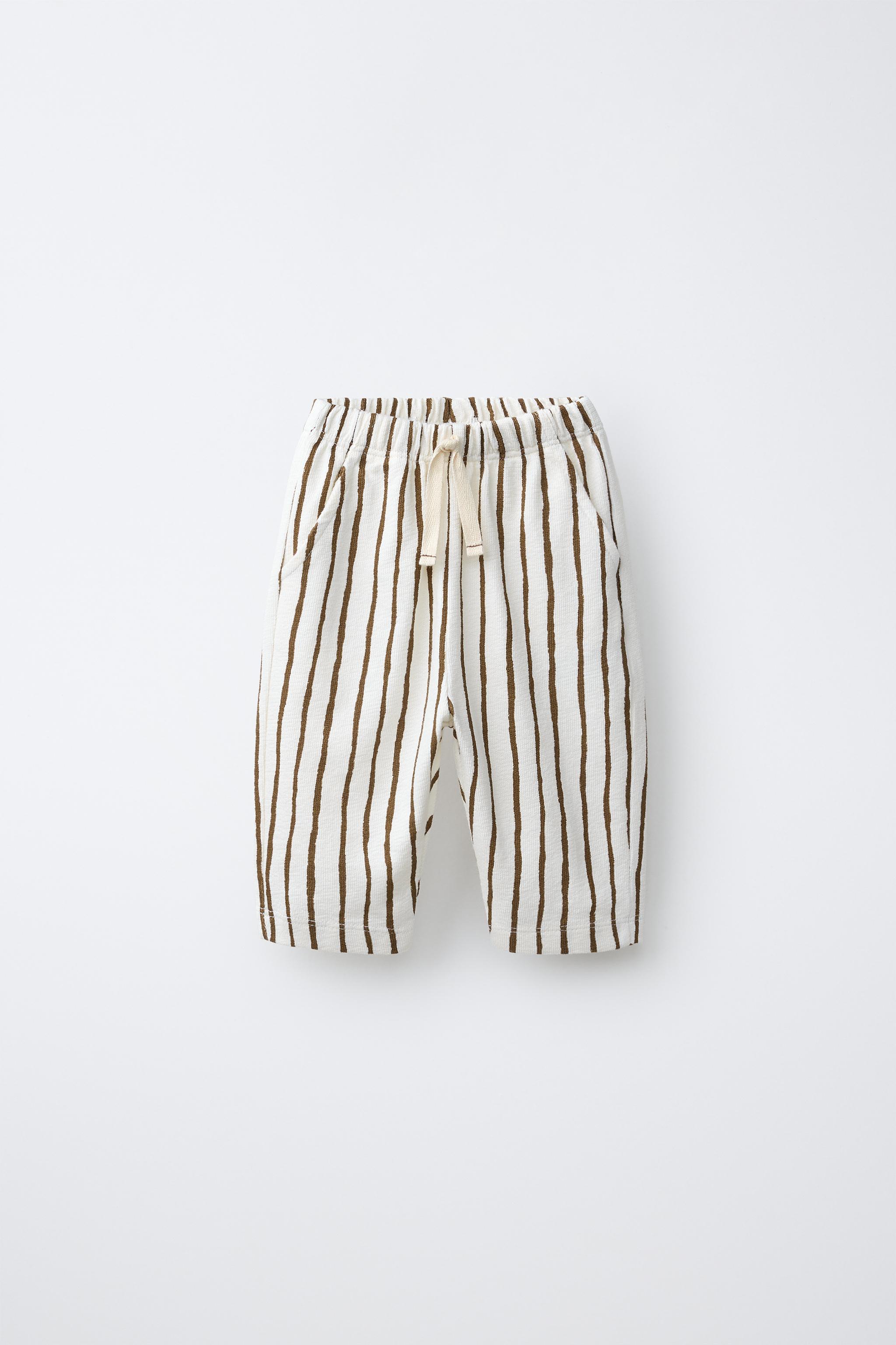 STRIPED BAGGY PANTS