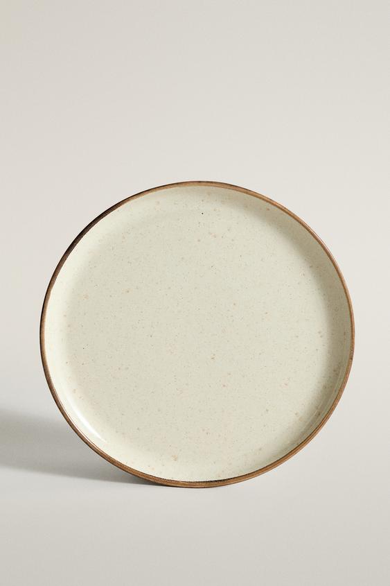 ASSIETTE À DESSERT GRÈS - Écru clair de Zara - Image 0