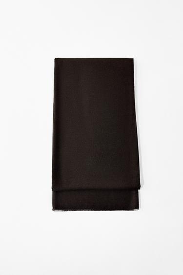 FOULARD UNI DOUX - Marron de Zara