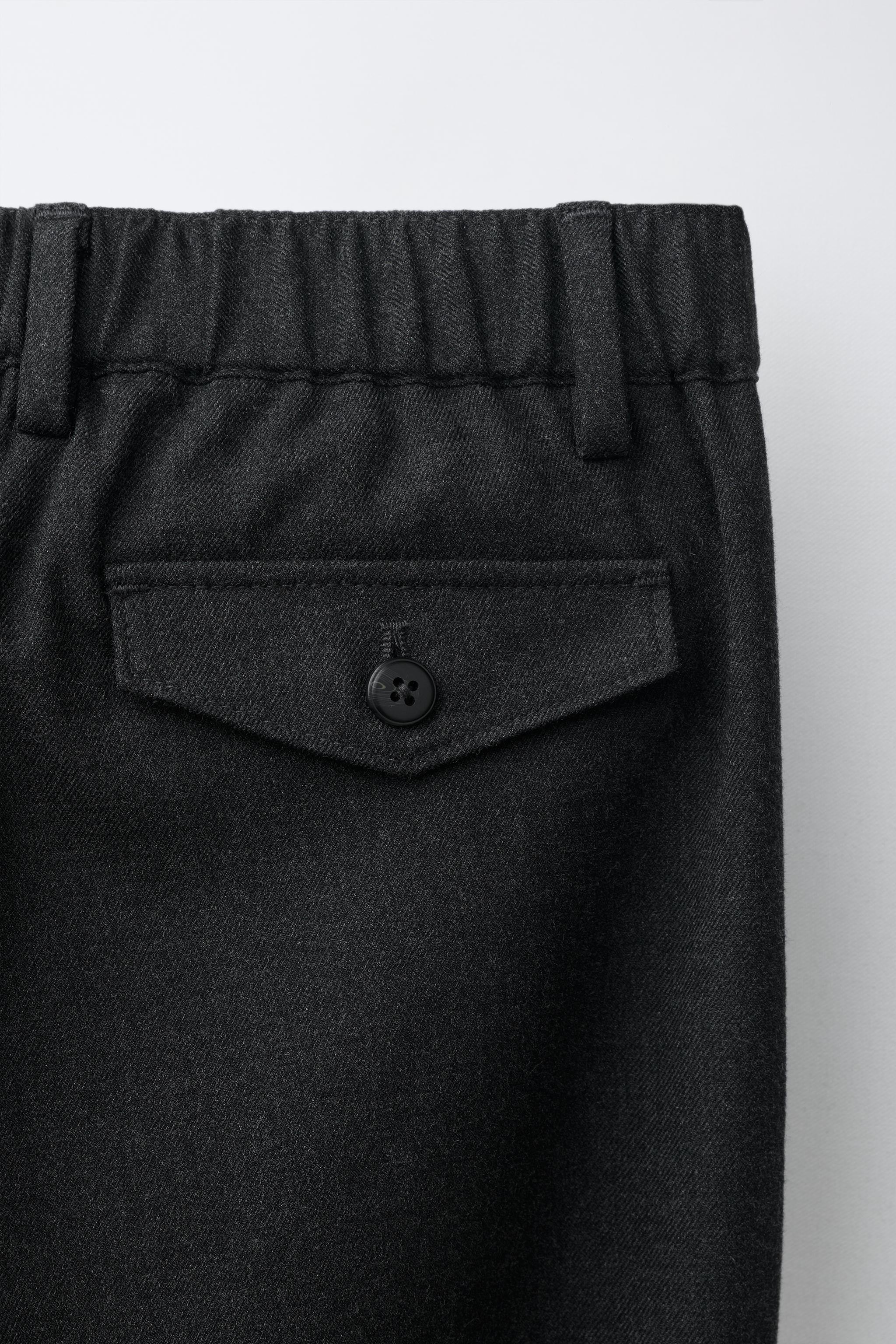 Детские брюки Zara RELAXED SUIT PANTS — фото 4