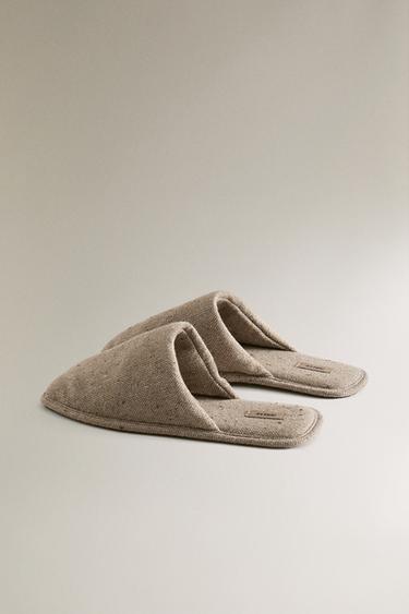CHAUSSONS TISSU CHAUD - Beige de Zara - Image 3