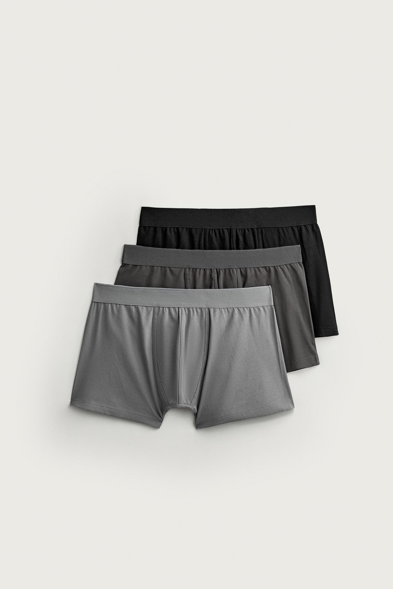 RIB BOXER BRIEFS 3-PACK — various