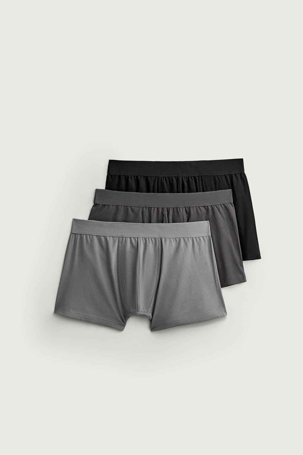3-PACK OF RIBBED BOXER BRIEFS