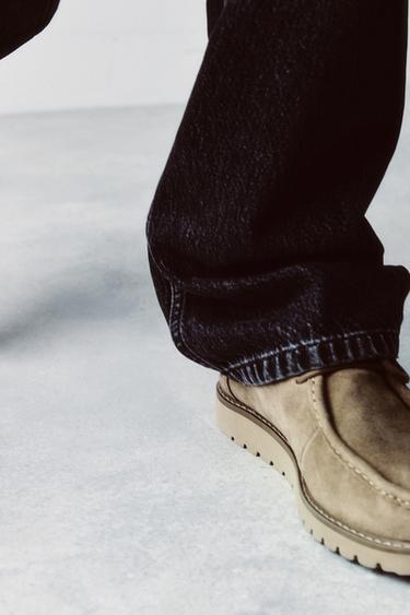 ZAPATO PIEL BORDÓN - Beige de Zara
