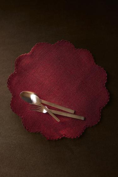 TOVAGLIETTA AMERICANA IUTA CROCHET NATALE - Rosso di Zara