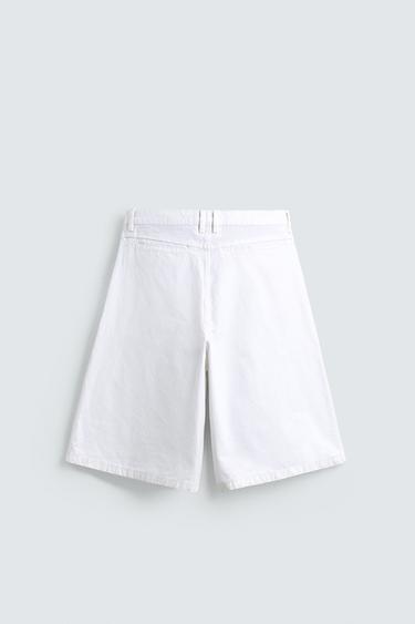 SHORT CHINO COUPE DÉCONTRACTÉE - Blanc de Zara - Image 7