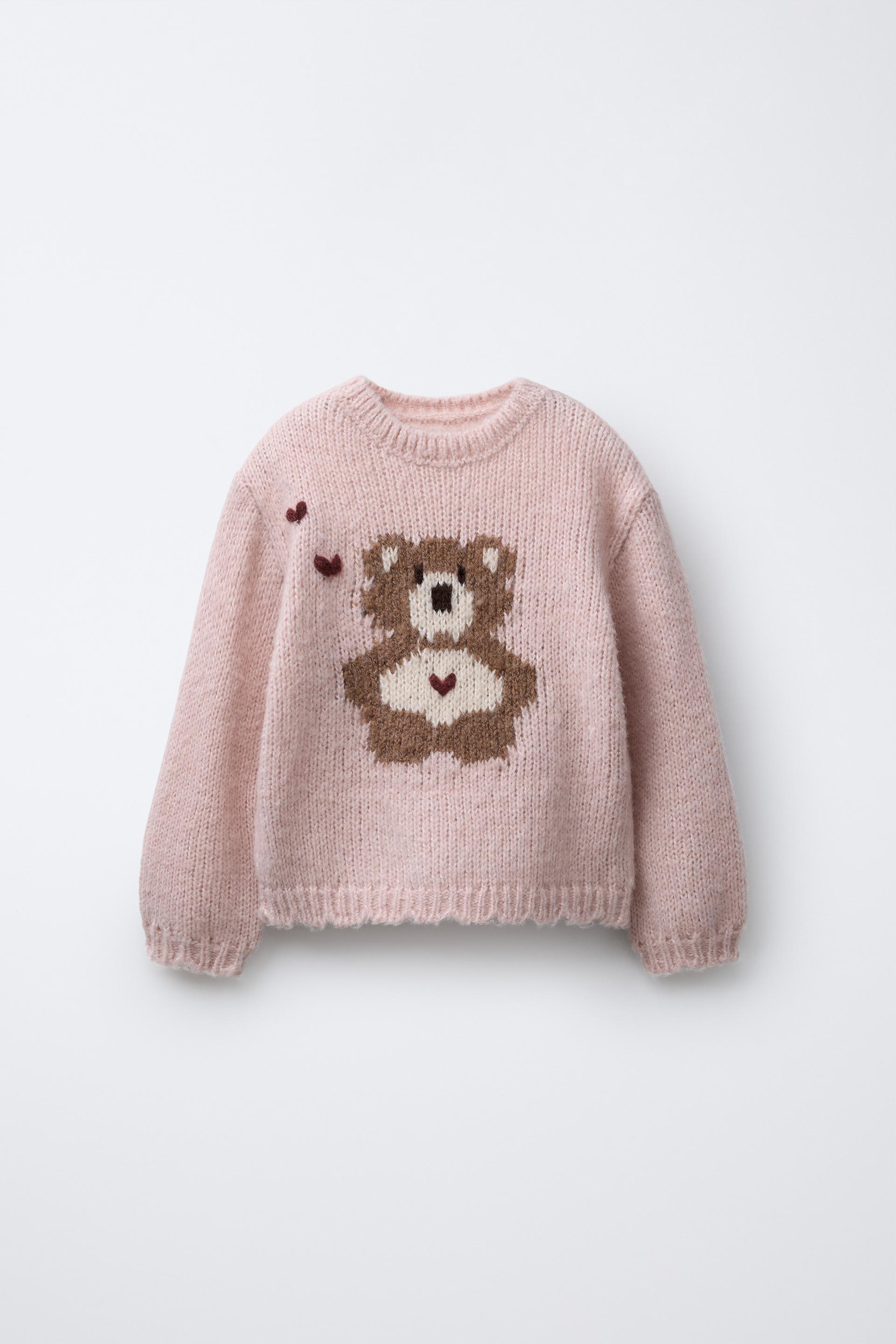 Embroidered Bear Knit Jumper