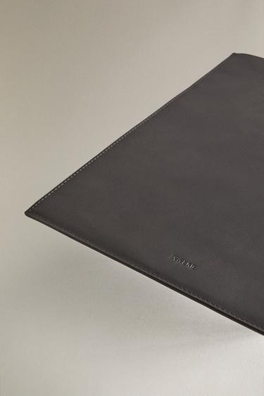 LEATHER IPAD CASE - Chocolate Brown by Zara - Image 4