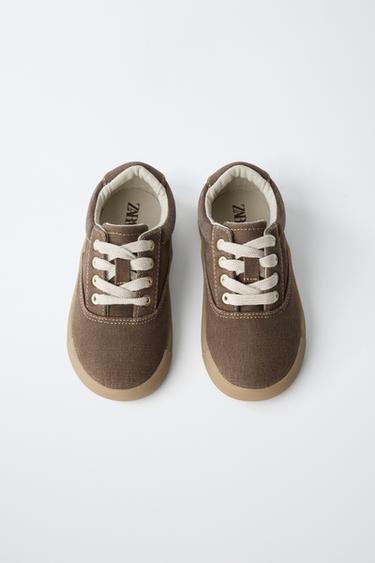 TENNIS À LACETS - Marron de Zara - Image 5