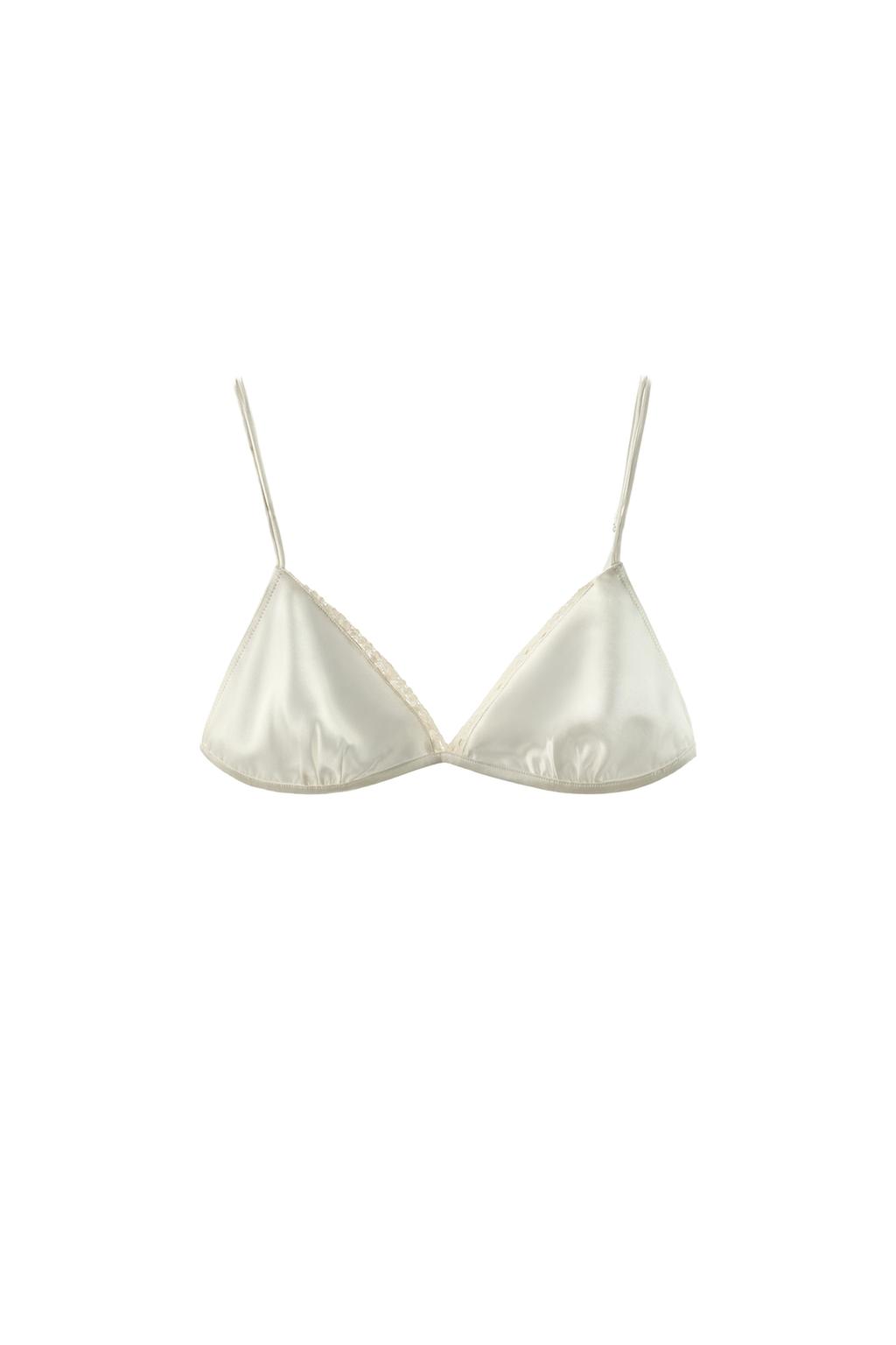 SILK LACE TRIANGLE BRA - image 3