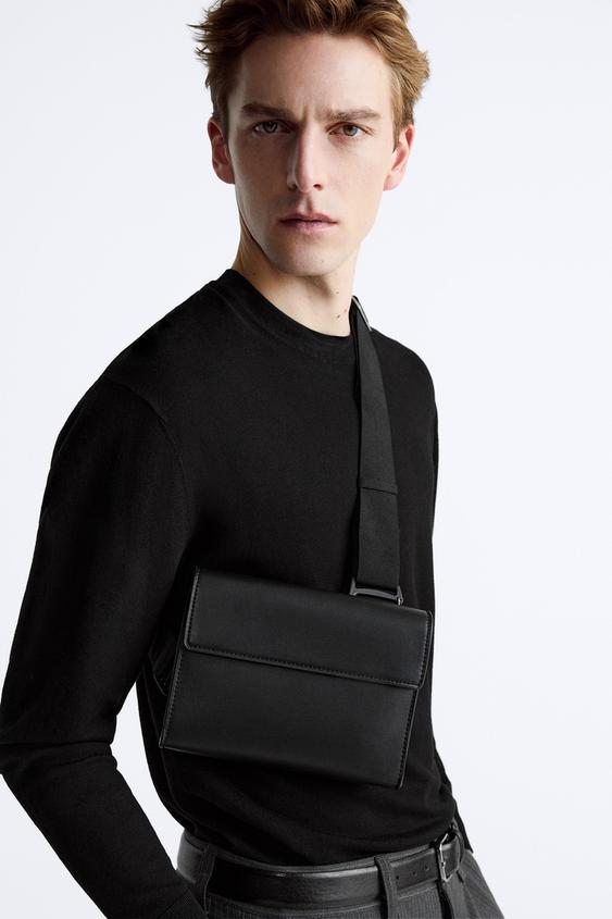 MINI CROSSBODY BAG WITH FLAP Black ZARA South Africa
