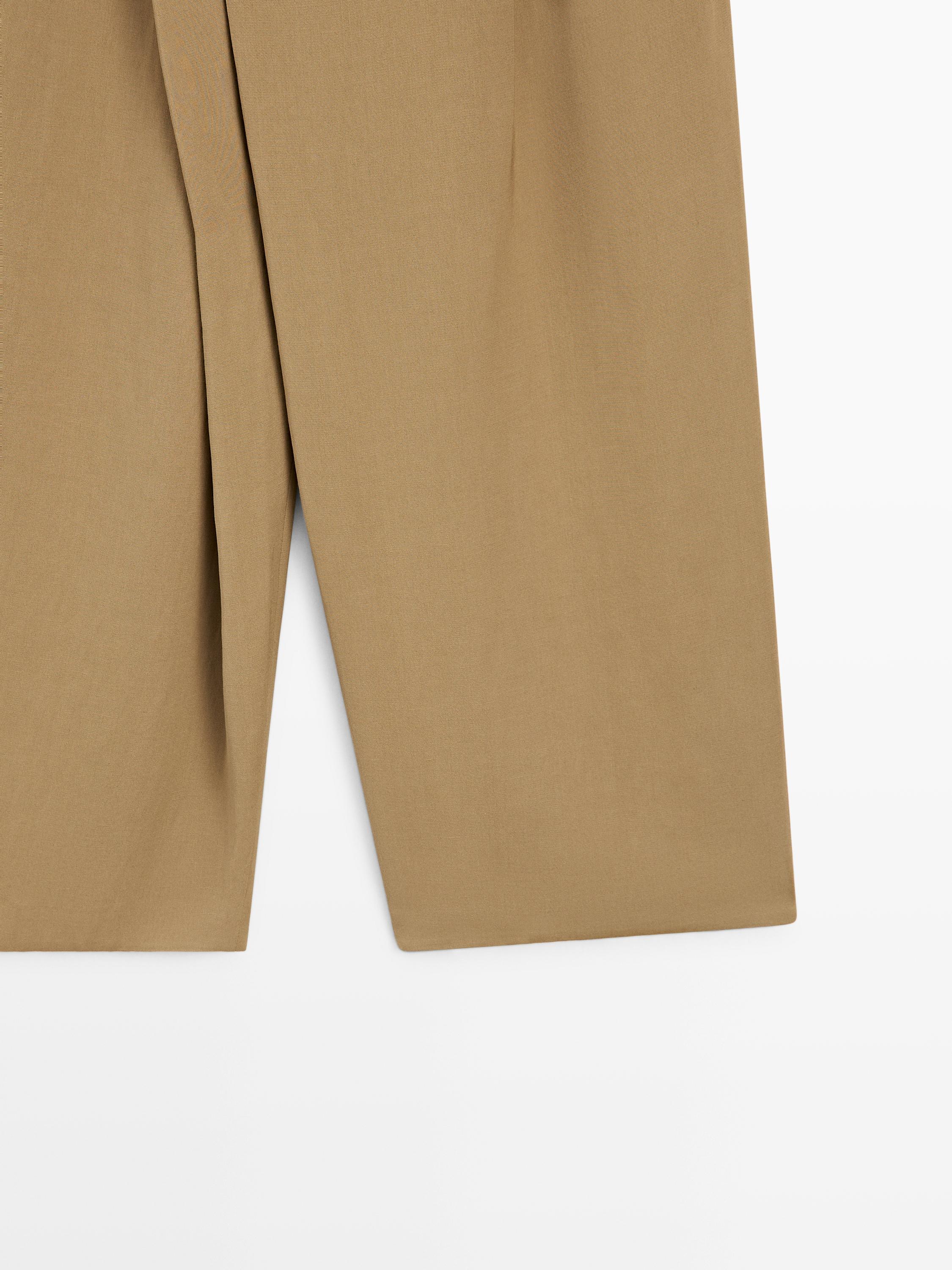 Flowing pareo trousers