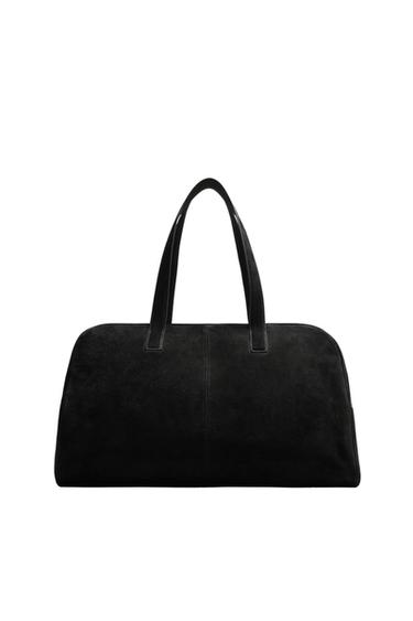 BOLSO DE VIAJE PIEL M - Negro de Zara