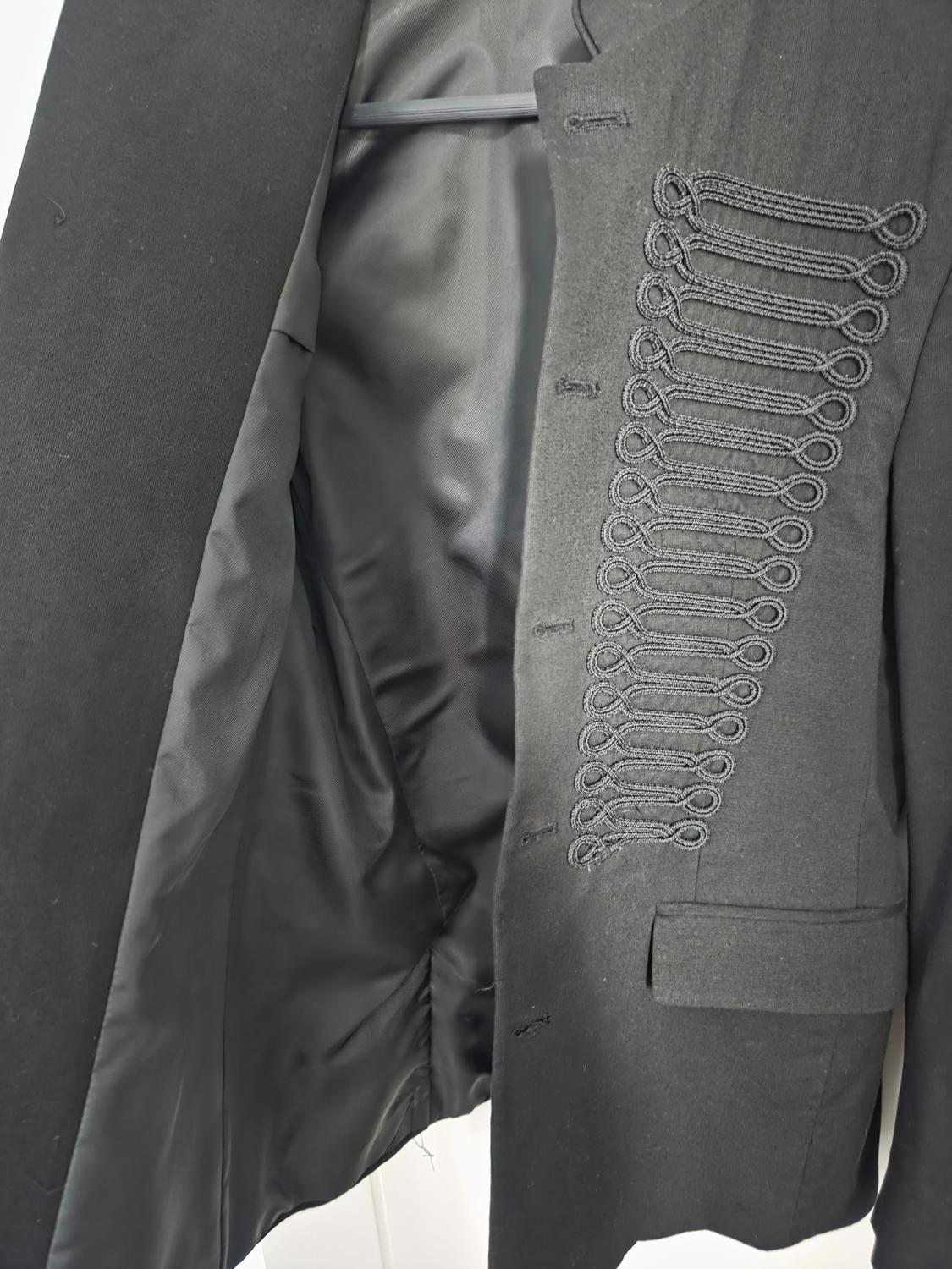BLACK BLAZER WITH MILITARY DETAILS - Image 8