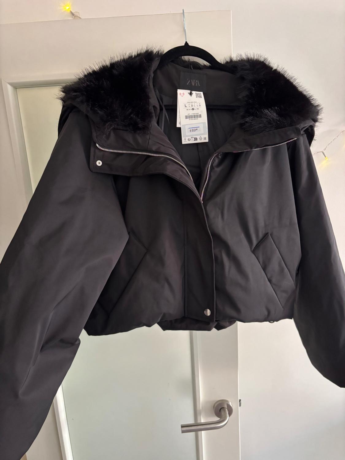 WATER-REPELLENT WINDPROOF QUILTED JACKET WITH FAUX FUR HOOD - Image 5