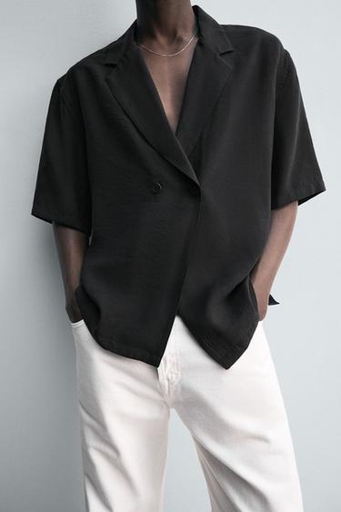 FLOWING KIMONO SHIRT - Black by Zara - Image 5