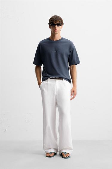 CAMISETA ESTAMPADO SOL - Azul de Zara