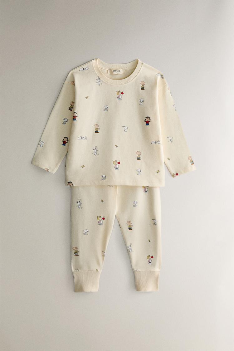 Zara Kids Zara Pigiama Natale SET PIGIAMA BAMBINI PEANUTS™ Lime