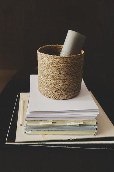 WOVEN BASKET - Light beige by Zara - Image 5
