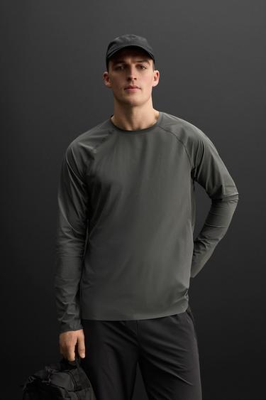 Zara BASE LAYER COMPRESSION TOP - Anthracite grey