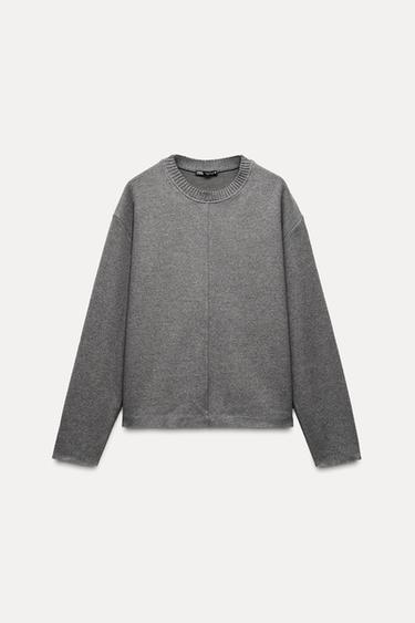 Zara SOFT SWEATER - Anthracite grey