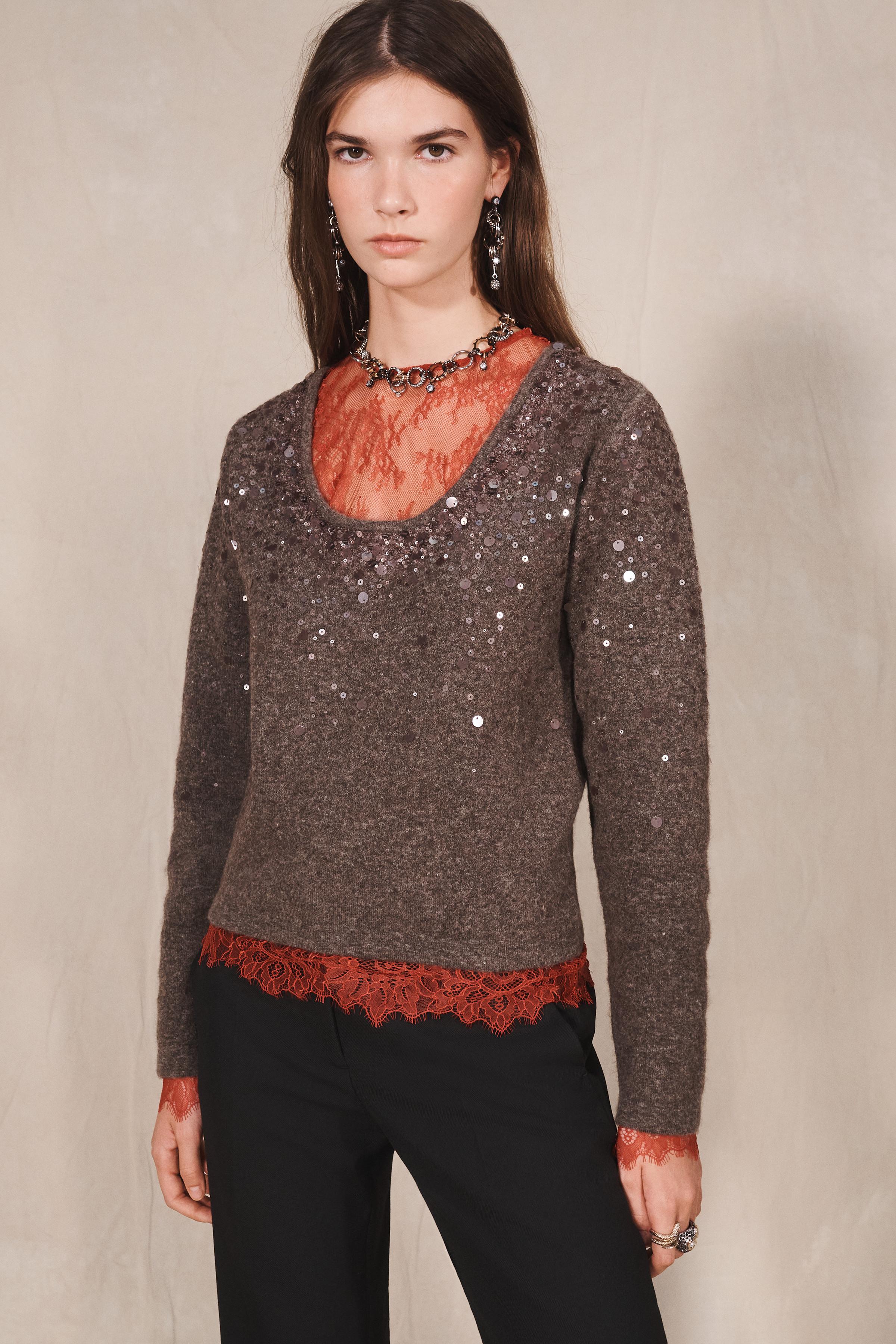 PULL AVEC YACK ET LAINE SEQUINS LIMITED EDITION