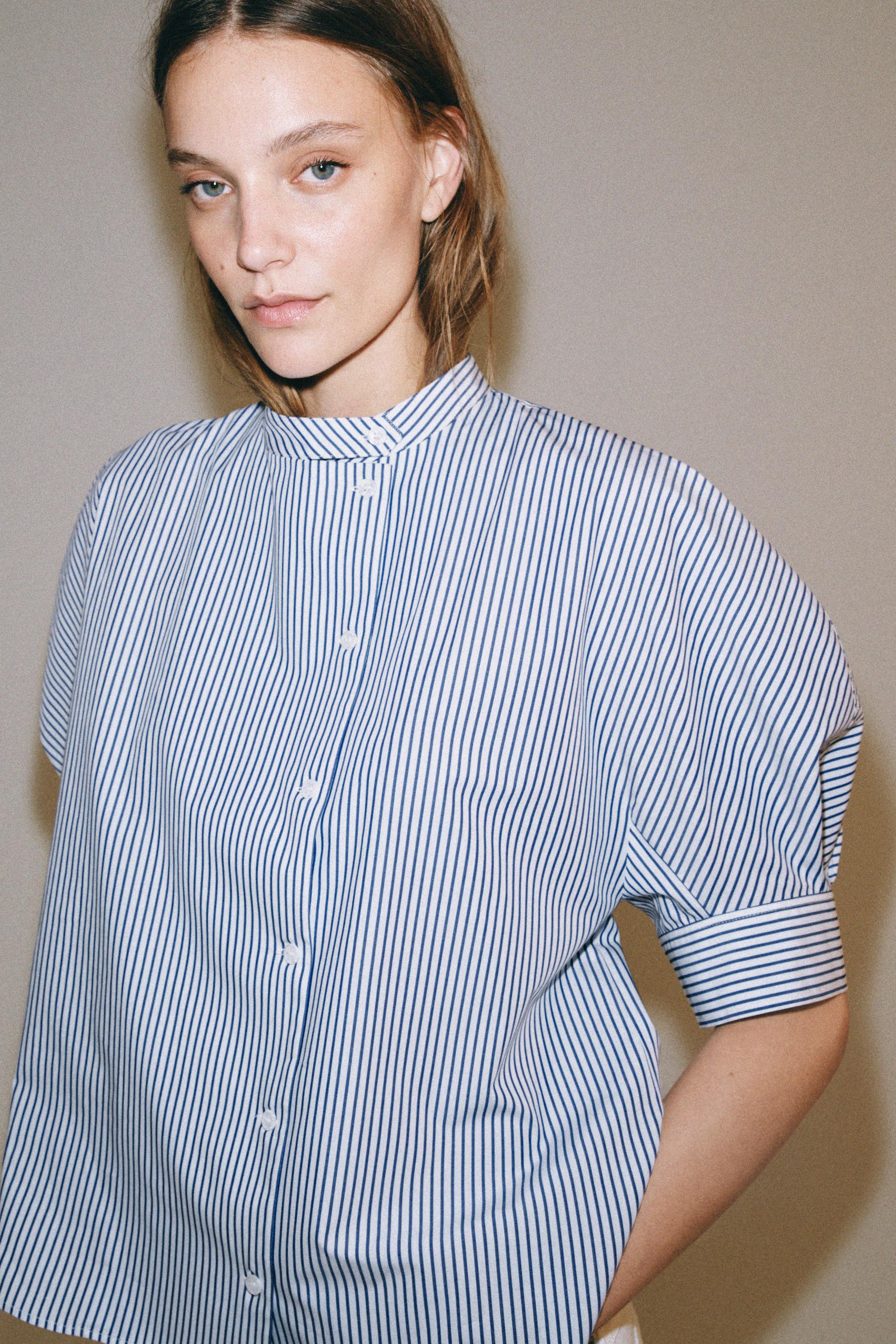 ZW COLLECTION BUTTON POPLIN SHIRT