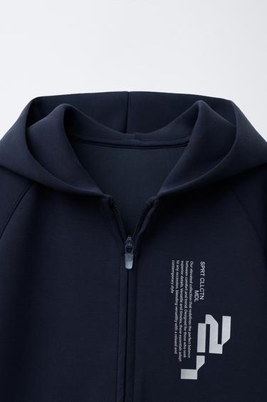 SPORTY HOODIE - Petrol blue by Zara - Image 2